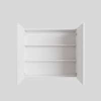 Spiegelkast BWS Cube 80x70x16 cm 2 Deuren Mat Wit