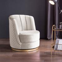 Artistiq Living Draaibare Fauteuil Meggie Velvet - beige - thumbnail