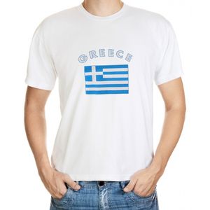 Wit t-shirt Griekenland heren