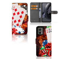 Motorola Edge 30 Neo Wallet Case met Pasjes Casino - thumbnail