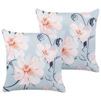 Beliani-APRICALE-Tuinkussen set van 2-Blauw-45 x 45 cm-Polyester - thumbnail