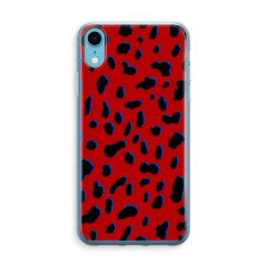 Red Leopard: iPhone XR Transparant Hoesje