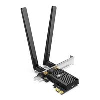 TP-Link Archer TX55E AX3000 Wi-Fi 6 Bluetooth 5.2 PCIe-adapter, Max 2402 Mbps 5 GHz en Max 574 Mbps 2,4 GHz, WPA3-encryptiestandaard, MU-MIMO, ondersteunt alleen Windows 11/10 (64-bit)