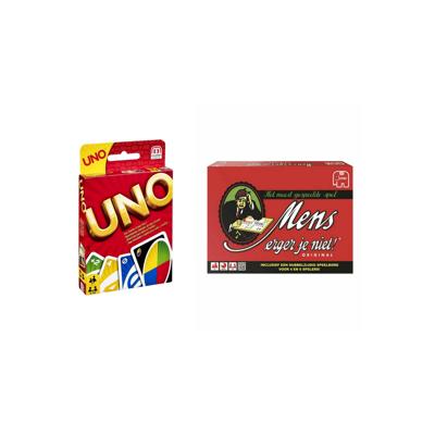 Spellenbundel - Bordspellen - 2 Stuks - UNO & Mens Erger Je Niet