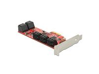 DeLock 89384 kaart voor interne SATA-poorten, adapters, PCIe, SATA, 6 Gbps