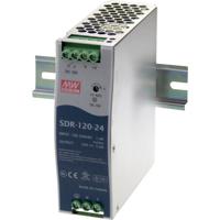 Mean Well SDR-120-24 DIN-rail netvoeding 24 V/DC 5 A 120 W Aantal uitgangen: 1 x Inhoud: 1 stuk(s) - thumbnail