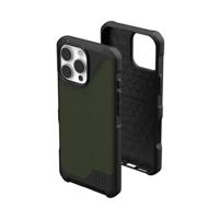 URBAN ARMOR GEAR Metropolis LT MS Case compatibel met Apple iPhone 16 Pro Max case (bescherming tegen vallen op militaire kwaliteit, Draadloos (Qi) / magnetisch opladen (Qi) compatibel) kevlar olive