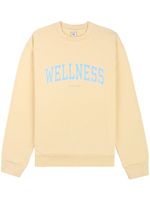 Sporty & Rich slogan-print sweatshirt - Jaune