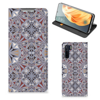 OPPO Reno3 | A91 Standcase Flower Tiles