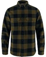 FJALLRAVEN 82978-265-555 Övik Heavy Flannel Shirt M T-Shirt Heren Wood Brown-Dark Navy Maat M, Houtbruin, donker marineblauw, M