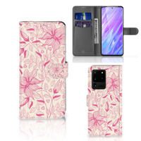 Samsung Galaxy S20 Ultra Hoesje Pink Flowers