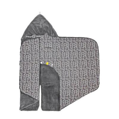 Snoozebaby wikkeldeken groep 0 frost grey 80x80 cm Snoozebaby wikkeldeken groep 0 frost grey 80x80 cm