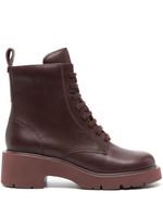 Camper bottines Milah 60 mm en cuir - Rouge - thumbnail