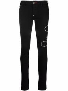 Philipp Plein jean skinny à taille haute - Noir