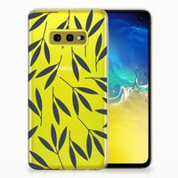 Samsung Galaxy S10e TPU Case Leaves Blue - thumbnail