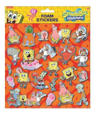 Nickelodeon foamstickers Spongebob 24x20,5 cm 22 delig oranje Nickelodeon foamstickers Spongebob 24x20,5 cm 22 delig oranje
