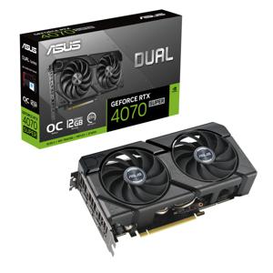 Asus Nvidia GeForce RTX 4070 Super Videokaart DUAL OC EVO 12 GB GDDR6X-RAM HDMI, DisplayPort