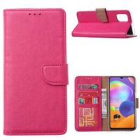 Book Case Samsung Galaxy A22 5G Roze met Standaard - thumbnail