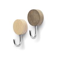 Magnetic Hook Wood - set of 2 assorted