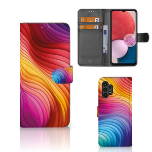 Book Case voor Samsung Galaxy A13 (4G) Regenboog