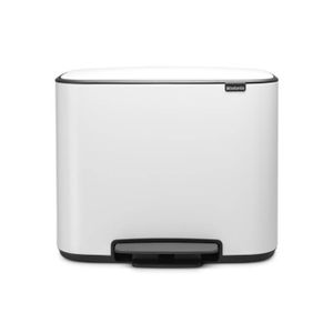 Brabantia Bo pedaalemmer 3 x 11 liter met 3 kunststof binnenemmers - White