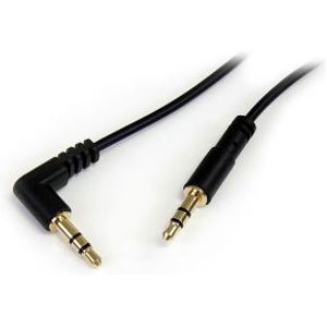 StarTech.com 1,8 m slanke 3.5mm naar rechtsgehoekte stereo audio kabel M/M