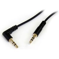 StarTech.com 1,8 m slanke 3.5mm naar rechtsgehoekte stereo audio kabel M/M - thumbnail