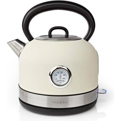 Nedis retro look Waterkoker - 1.7 L - 360° Draaibaar - Wit Nedis retro look Waterkoker - 1.7 L - 360° Draaibaar - Wit