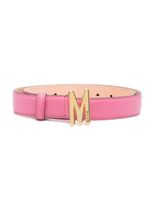 Moschino ceinture à plaque logo M - Rose - thumbnail