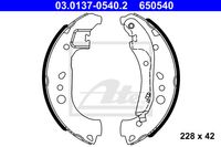 Remschoenset ATE, u.a. für Seat, VW, Audi, Skoda