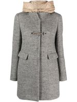 Fay manteau Toggle à capuche - Gris