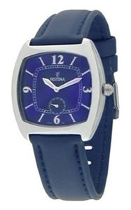 Horlogeband Festina F16041-6 Leder Blauw 22mm