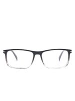 Eyewear by David Beckham lunettes de vue bicolores à monture rectangulaire - Noir