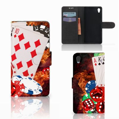 Sony Xperia Z5 | Z5 Dual Wallet Case met Pasjes Casino