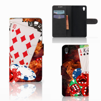 Sony Xperia Z5 | Z5 Dual Wallet Case met Pasjes Casino