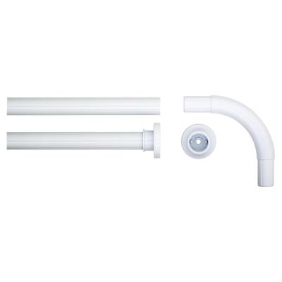 Sealskin Seallux douchegordijnstang hoek 90x90 cm wit Sealskin Seallux douchegordijnstang hoek 90x90 cm wit