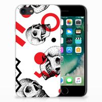 Silicone Back Case iPhone SE 2022 | SE 2020 | 8 | 7 Skull Red