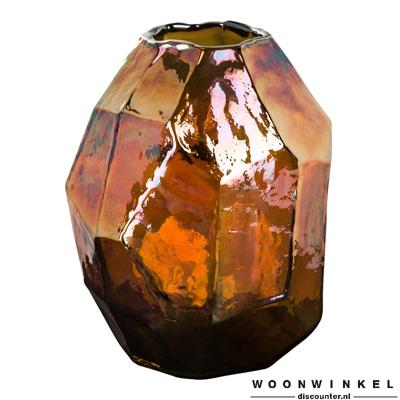 Valeria Gold glass vase L