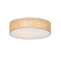 QAZQA Oosterse plafondlamp rotan 40 cm 3-lichts - Tromma