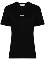 MSGM t-shirt en coton à logo imprimé - Noir