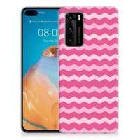 Huawei P40 TPU bumper Waves Pink