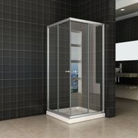 Douchecabine Hoekinstap 80X80X190 cm 5 mm Helder Glas Aqua Splash