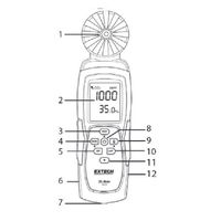 Extech CO240 Kooldioxidemeter 0 - 9999 ppm Met temperatuurmeting, Met USB-interface, Met datalogger - thumbnail