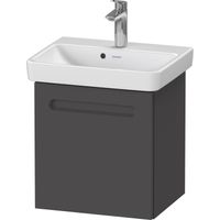 Wastafelonderkast Duravit No.1 Met 1 Deur Links 44x38.6x47.8cm Met Geïntegreerde Greep Mat Grafiet