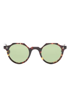 Lesca lunettes de soleil Heri à monture ronde - Marron