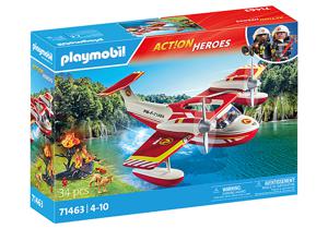 Playmobil Act!on Heros Brandweervliegtuig met wisfunctie 71463