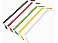 VOLTCRAFT 280MM/0,1/SP Meetsnoerenset [Krokodilklem - Krokodilklem] 3.20 m Zwart, Rood, Geel, Groen, Wit