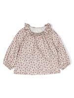 TEDDY & MINOU blouse en coton à fleurs - Rose - thumbnail