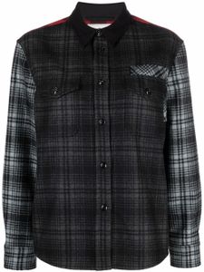 Woolrich chemise colour block à carreaux - Gris