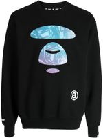 AAPE BY *A BATHING APE® sweat à logo imprimé - Noir